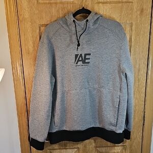 American Eagle Gray Sweatshirt with Black Logo